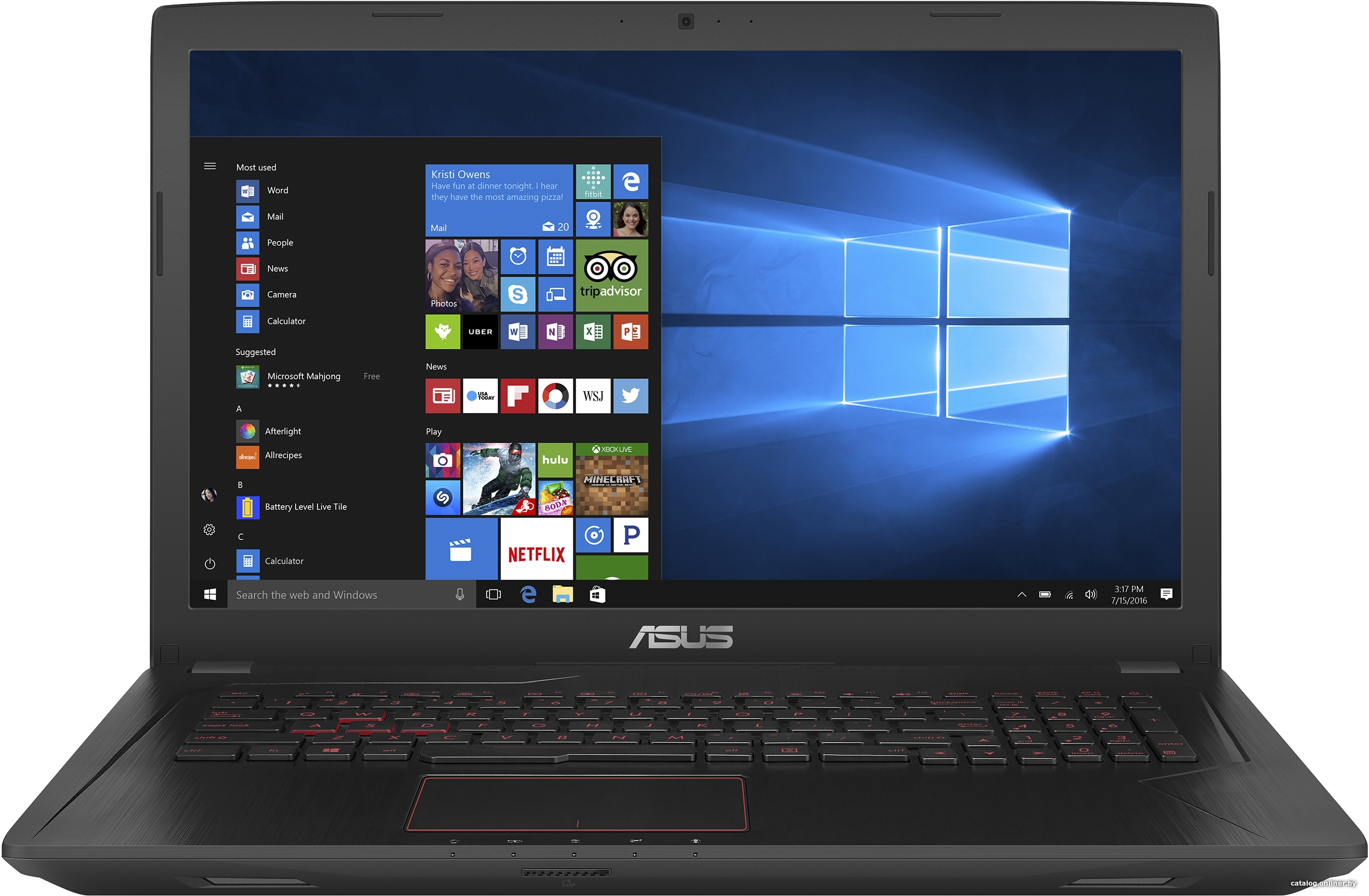Замена экрана ASUS FX553VE-DM347